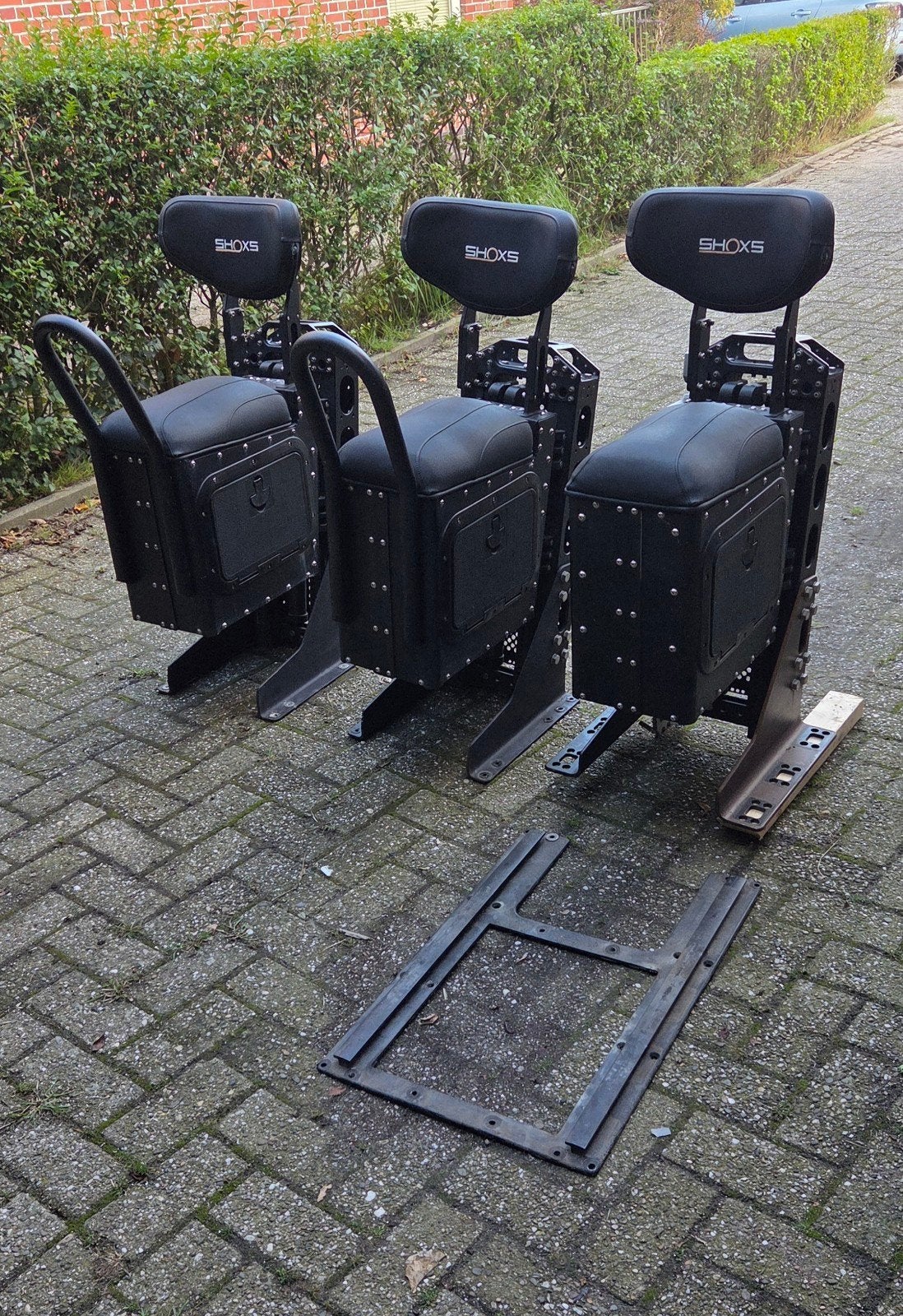 SHOXS Suspention seats 3x mil/pro-serie, Ophalen, Gebruikt, Motorboot