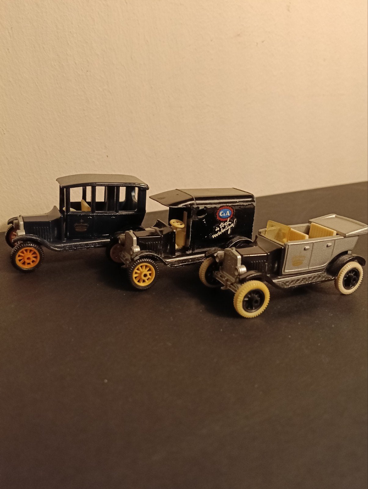 3 Efsi Holland Model T Ford 1919  1:54/64 uit jaren '70, Ophalen of Verzenden