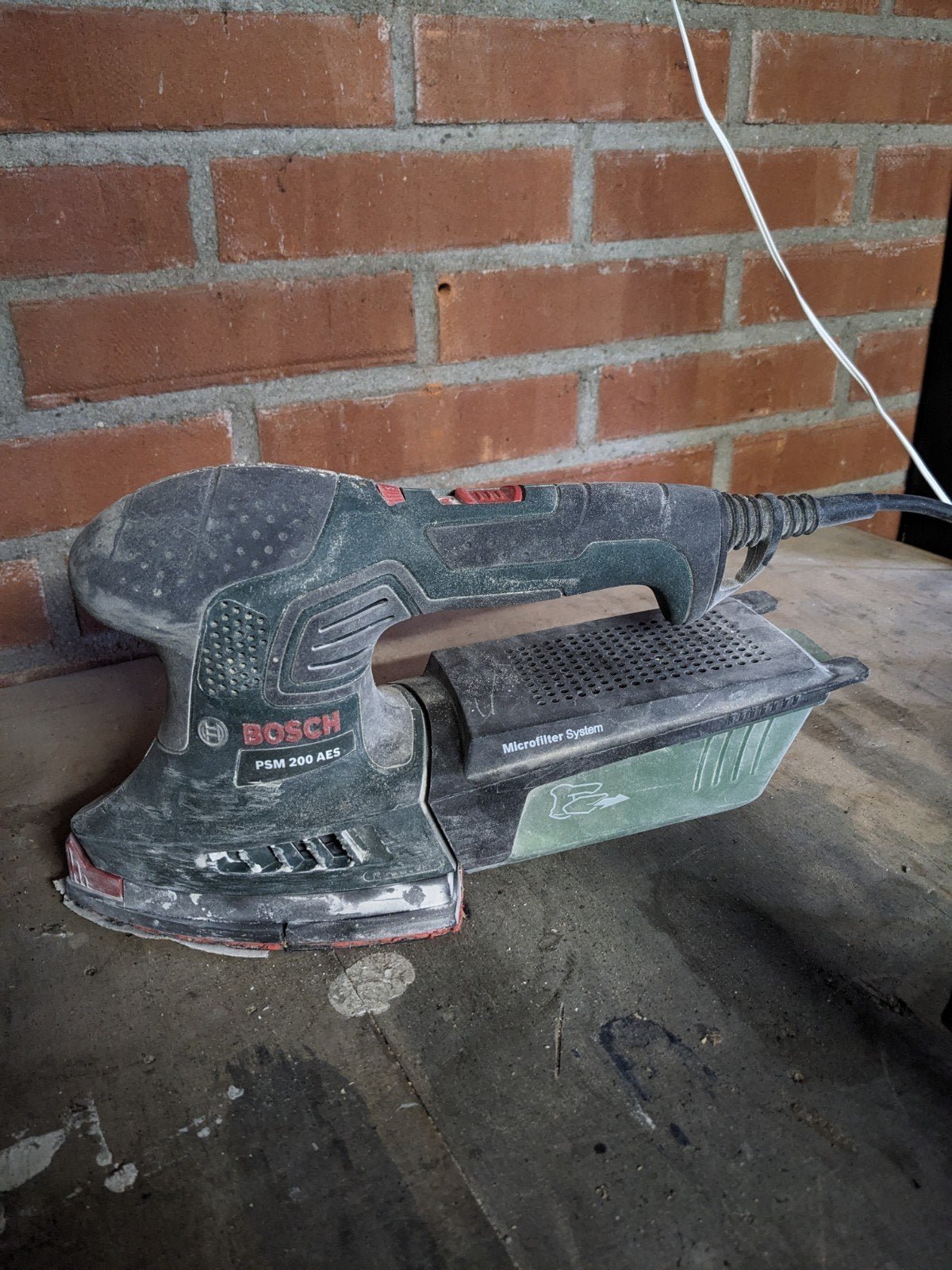 Bosch PSM 200 AES schuurmachine, Ophalen, Gebruikt, Minder dan 600 watt, Overige typen