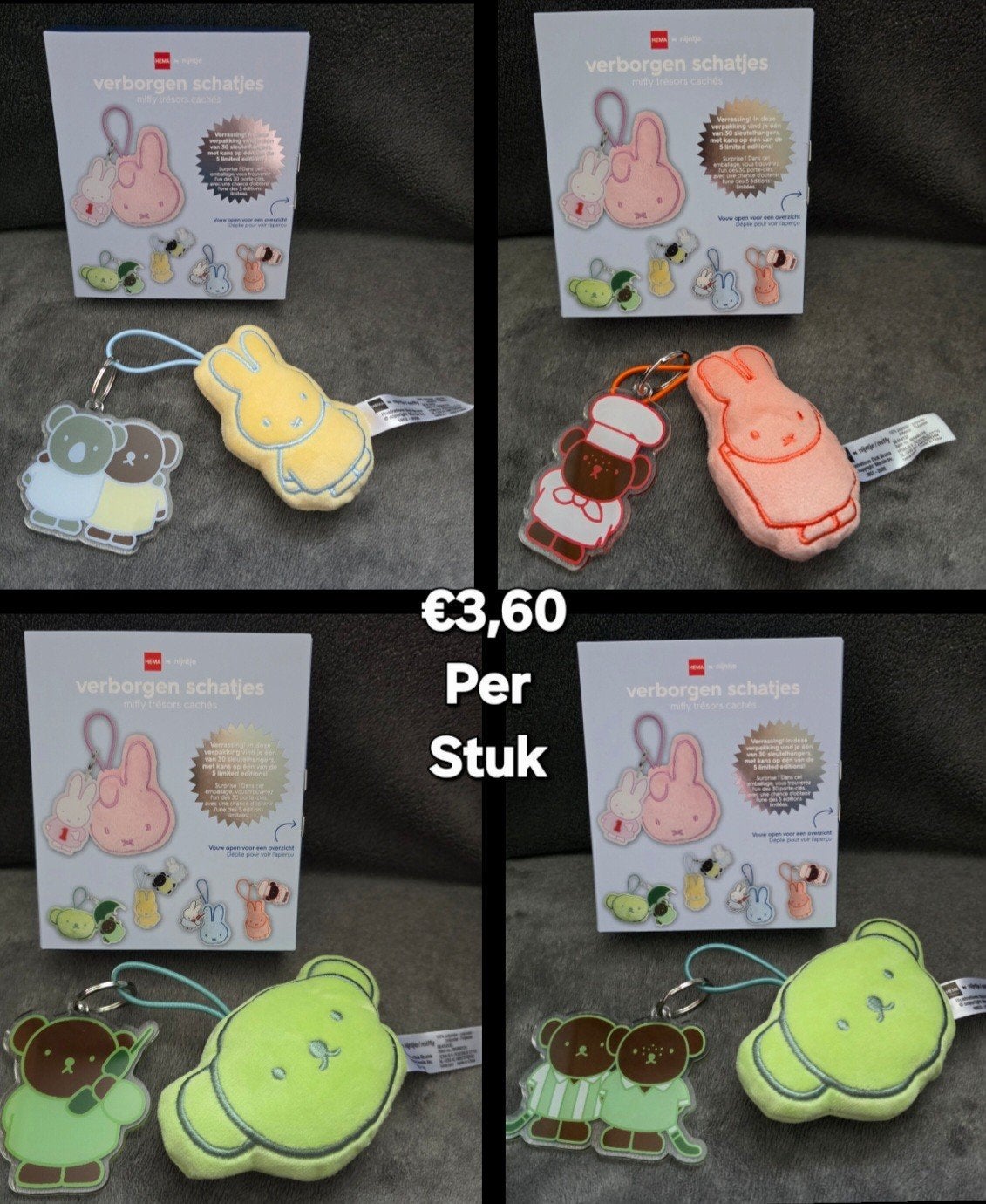 Hema Nijntje Verborgen Schatjes Sleutelhangers, Verzamelen, Ophalen of Verzenden, Nieuw
