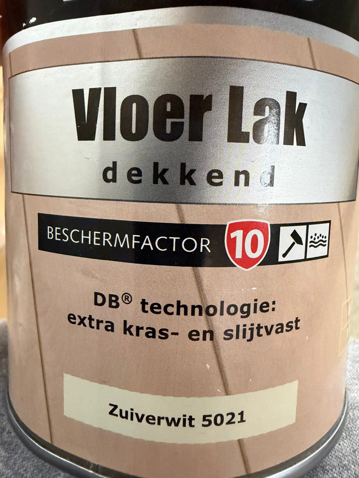 Rambo dekkende beits zuiver wit 0,75liter, Ophalen of Verzenden, Nieuw, Hout, 10 m² of meer
