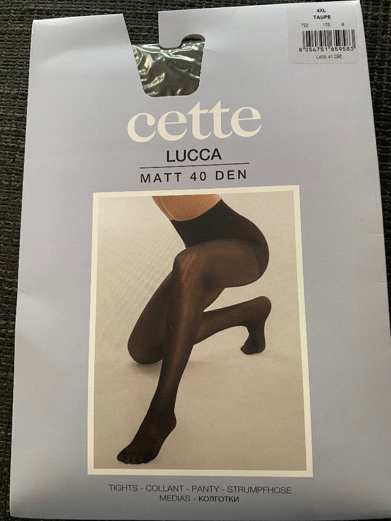 Panty Cette lucca mat 40 denier taupe 58/60, Ophalen of Verzenden, Nieuw, Overige kleuren, Lingerie of Zwemkleding