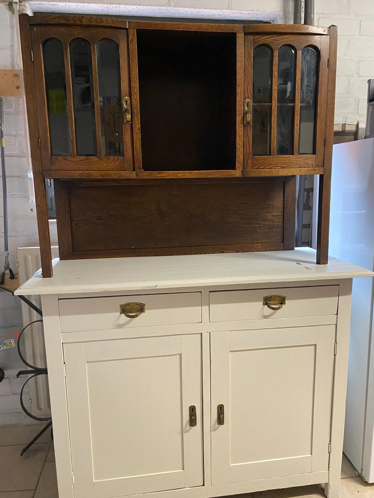 Vintage dressoir met opzetkast, Antiek en Kunst, Antiek | Meubels | Kasten, Ophalen