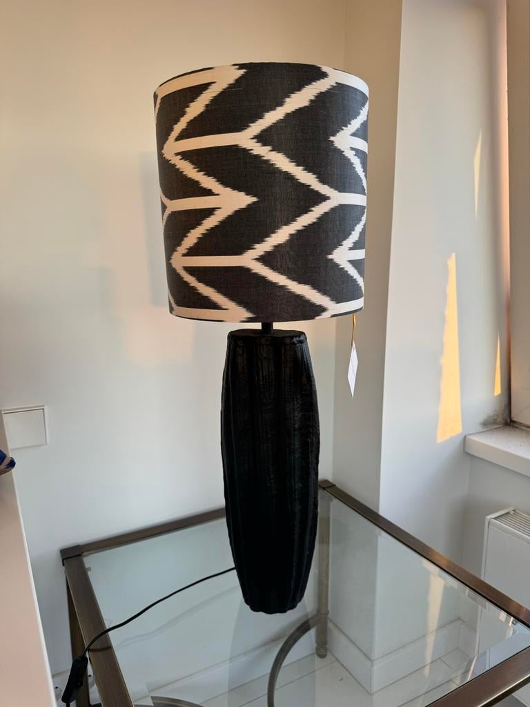 Lampenkap zwart wit patroon, Huis en Inrichting, 25 tot 50 cm, Rond, Nieuw, Ophalen of Verzenden
