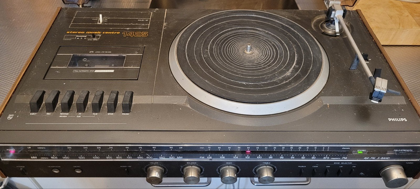Vintage Philips Musiccentre F1425, Ophalen, Gebruikt, Platenspeler, Philips