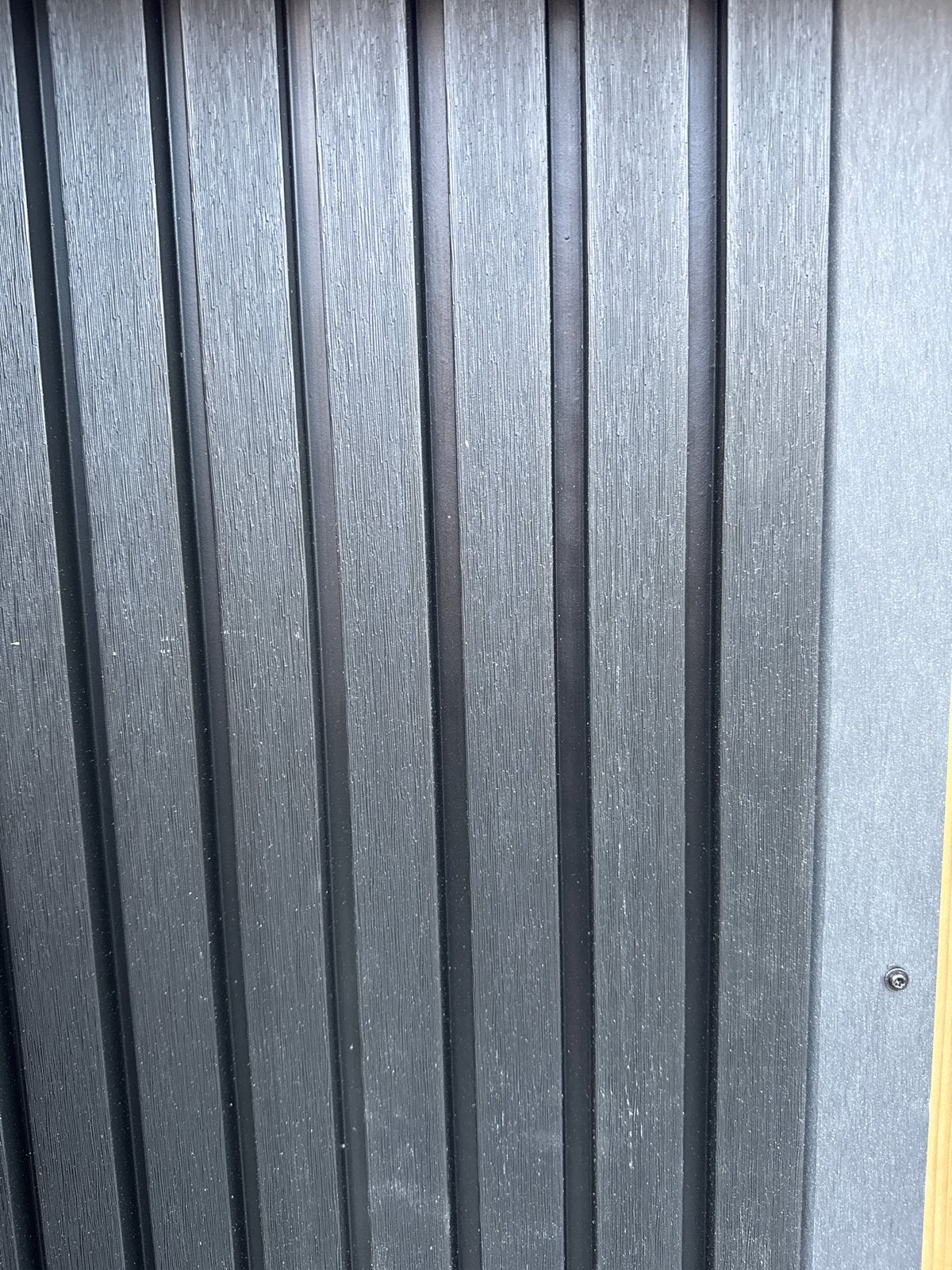 Zwarte composiet gevelbekleding / rabatdelen, Ophalen, Minder dan 25 mm, Nieuw, Plank