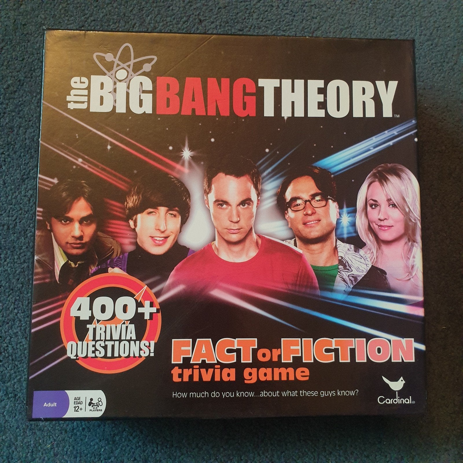 The Big Bang Theory Fact or Fiction Trivia Game, Drie of vier spelers, Ophalen, Zo goed als nieuw, Cardinal