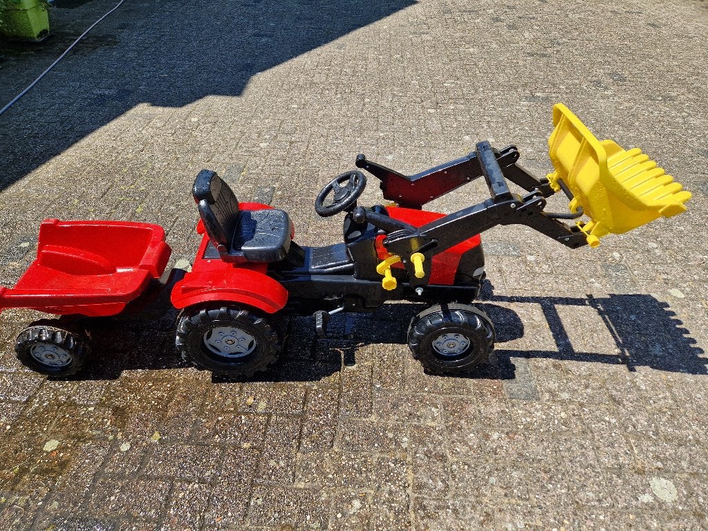 Traptrekker met kar, Kinderen en Baby's, Speelgoed | Buiten | Voertuigen en Loopfietsen, Ophalen, Gebruikt, Trapvoertuig