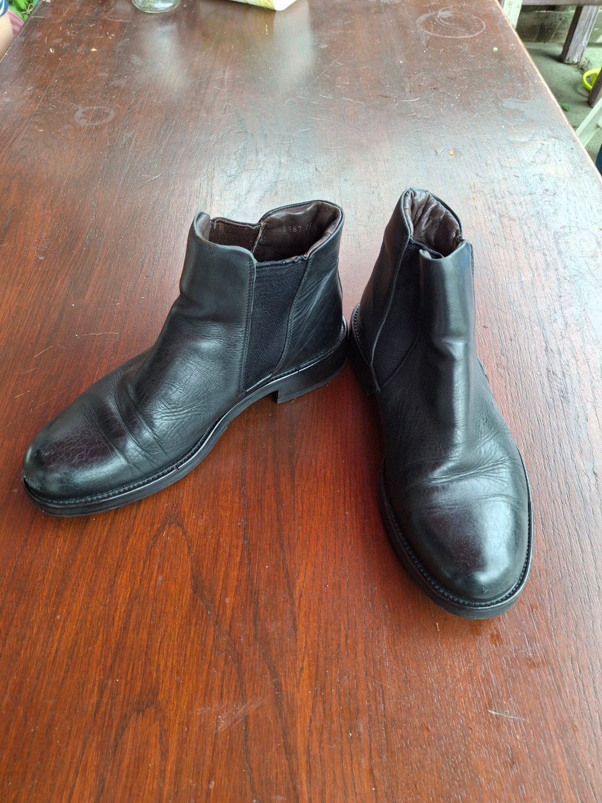 Hugo Boss Leren Chelsea Boots Zwart - Maat 42, Zwart, Boots, Ophalen of Verzenden, Zo goed als nieuw