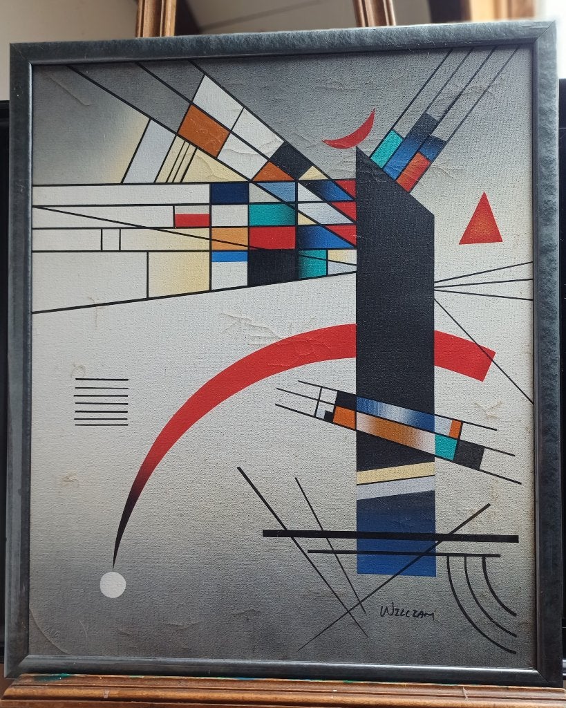 schilderij in stijl Kandinsky, Ophalen