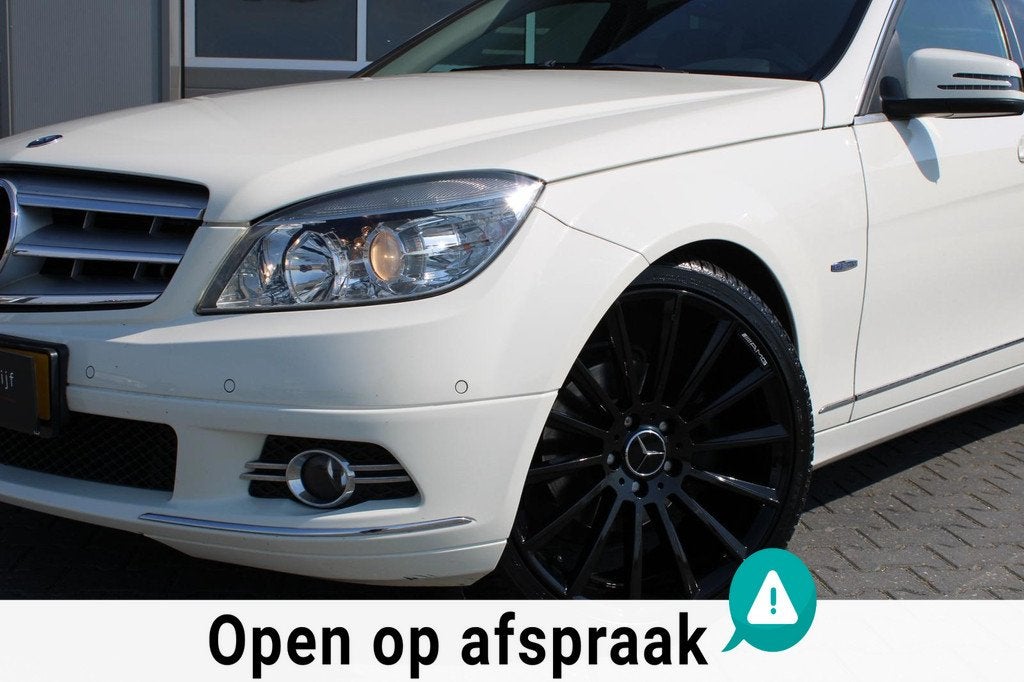 Mercedes-Benz C-klasse Estate 180 CGI Avantgarde AUTOMAAT/19, Auto's, Euro 5, Achterwielaandrijving, Zwart, 1455 kg
