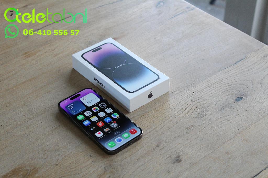 Apple iPhone 14 Pro - 128GB - Deep Purple met garantie, Telecommunicatie, Mobiele telefoons | Apple iPhone, Gebruikt, 128 GB, Zonder abonnement