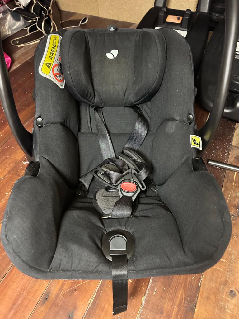 Joie i-Gemm autostoel met twee i-Base Advance isofix, Zijbescherming, Zo goed als nieuw, Isofix, 0 t/m 13 kg