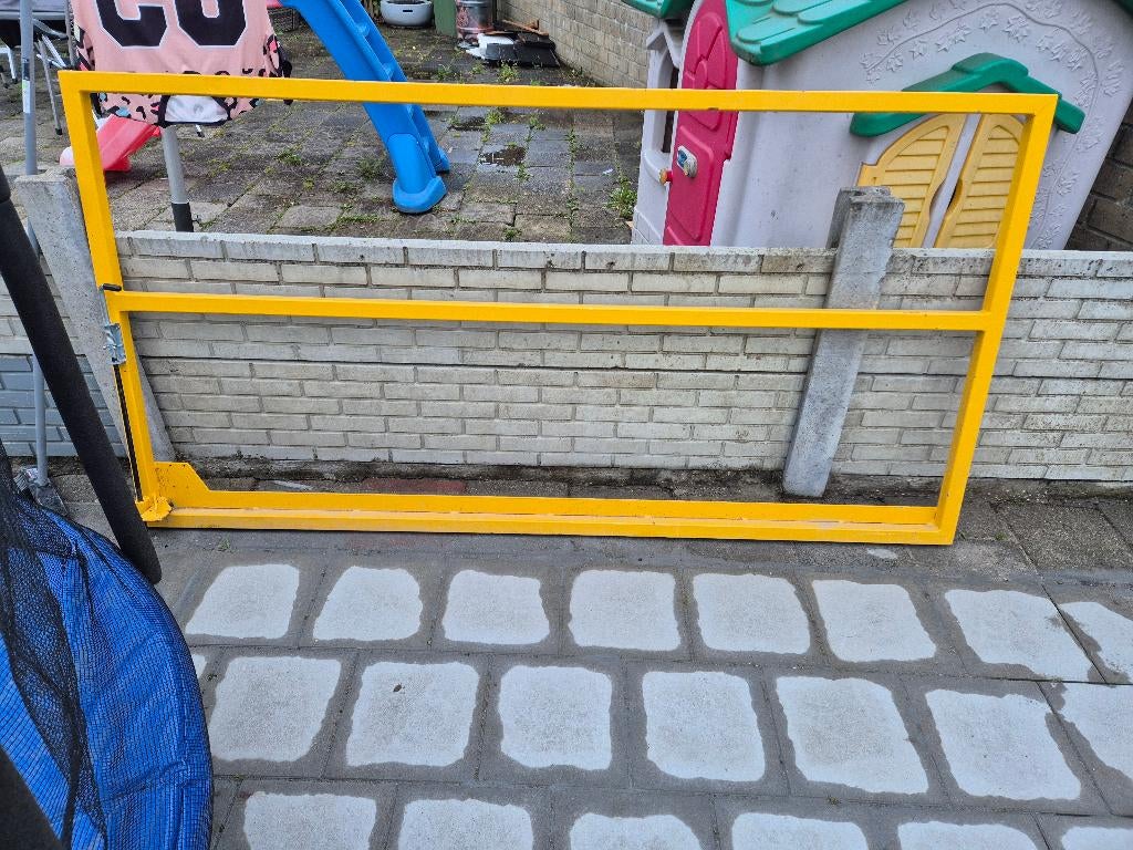Ijzeren poort, Tuin en Terras, Ophalen, Gebruikt, 100 tot 150 cm, IJzer