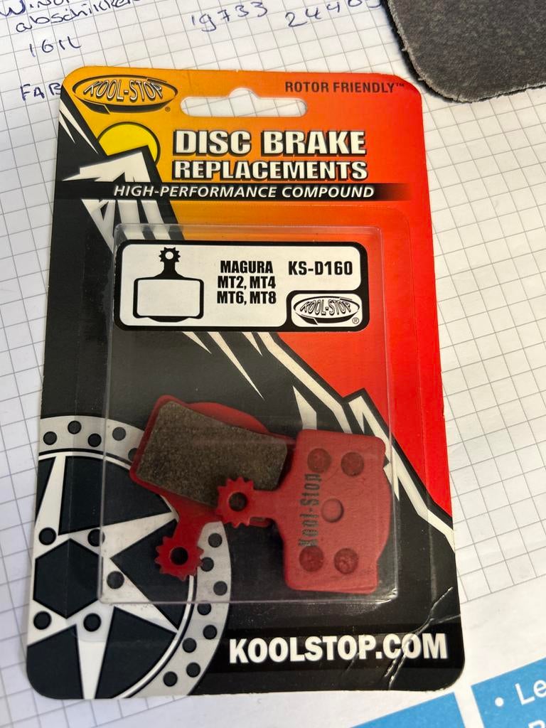 Kool-Stop KS-D160 schijfremblokjes voor Magura MT2/4/6/8, Fietsen en Brommers, Fietsonderdelen, Ophalen, Nieuw, Remmen