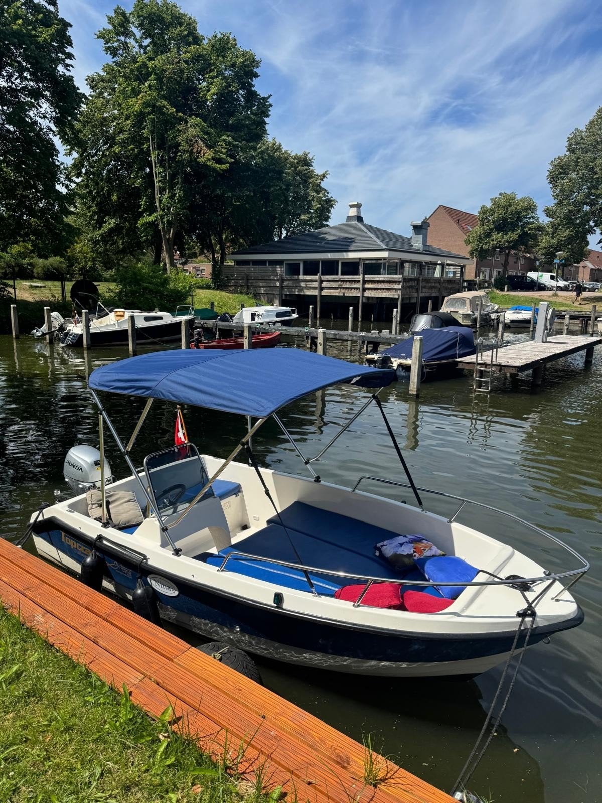 Zeer complete Topcraft Milenium 4.35 + 20PK Honda 4-Takt, Ophalen of Verzenden, Topcraft