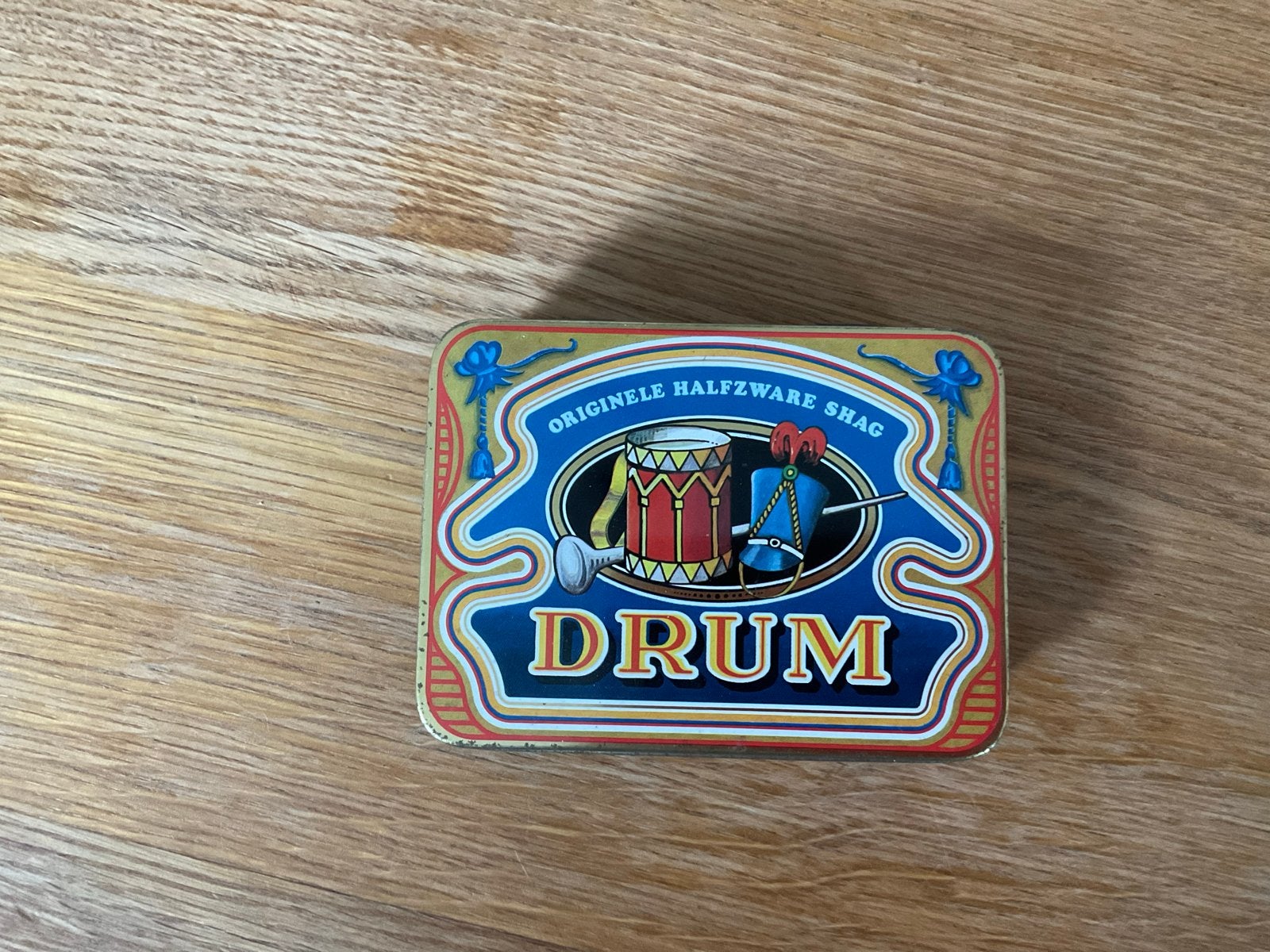 Vintage Drum Shag Tabaksblik - Douwe Egberts, Ophalen, Gebruikt, Overige, Douwe Egberts