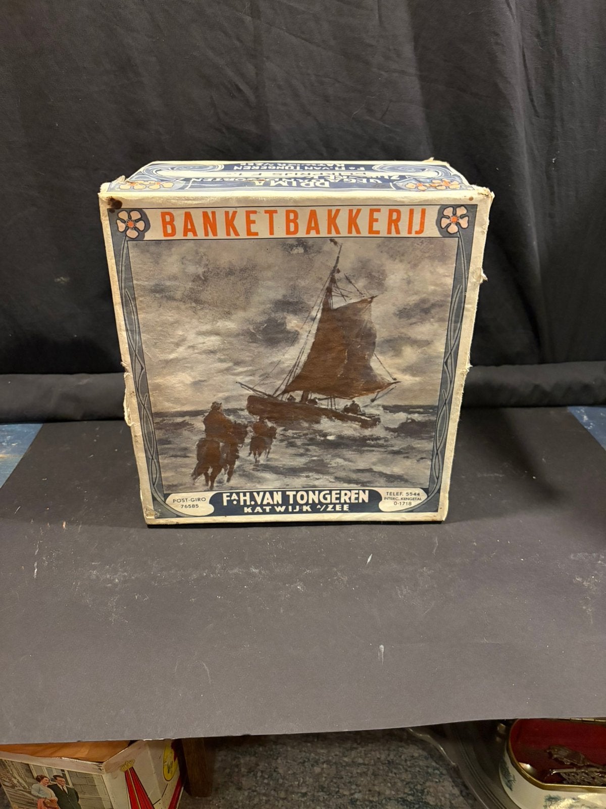 Oud koekblik, Antiek en Kunst, Ophalen of Verzenden