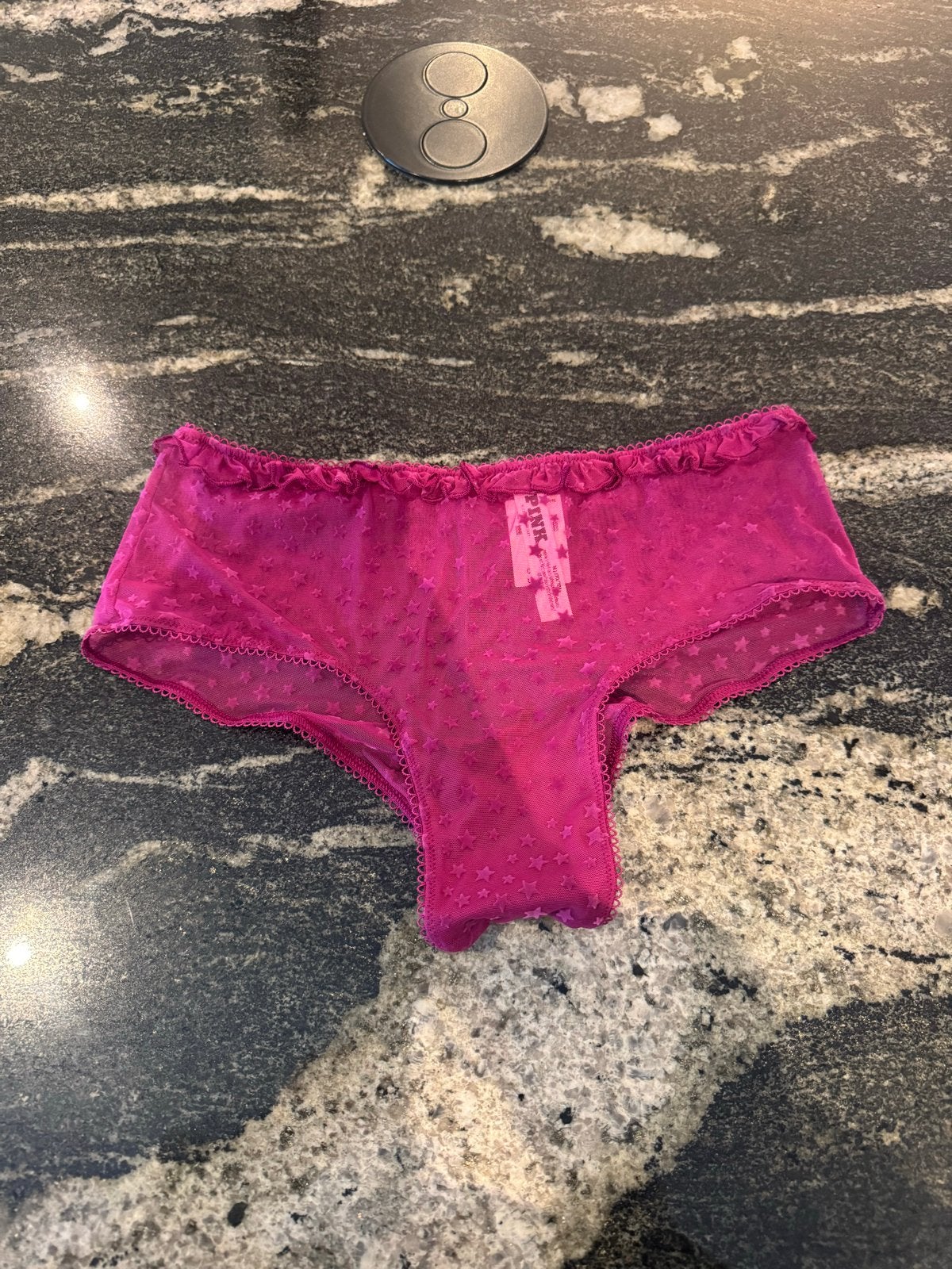 Roze short met sterren van Victoria's Secret PINK maat m, Ophalen of Verzenden, Roze, Broekje of Short