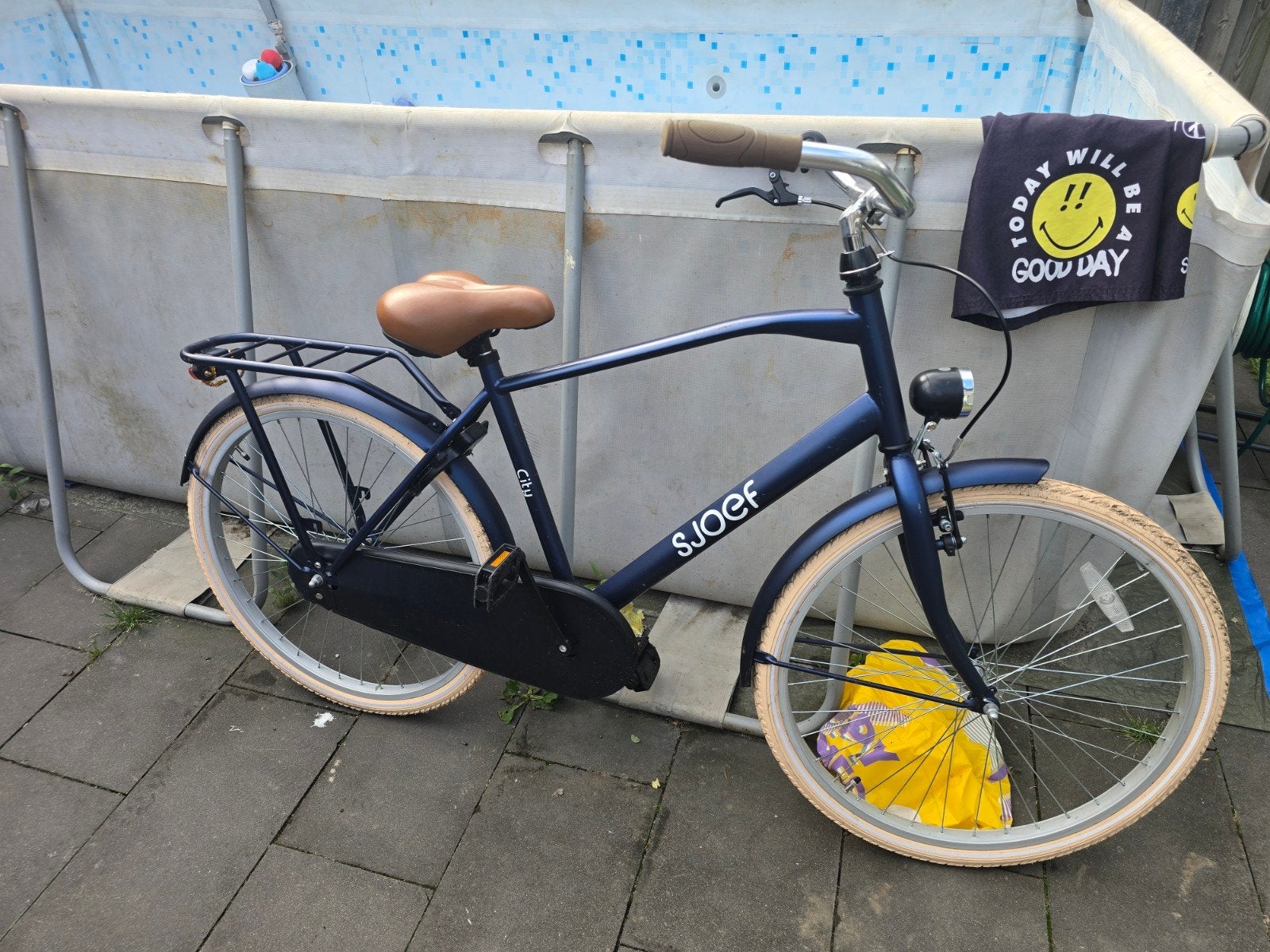 Sjoef jongensfiets 26 inch zo goed als nieuw, Ophalen, Zo goed als nieuw, Terugtraprem, Overige merken