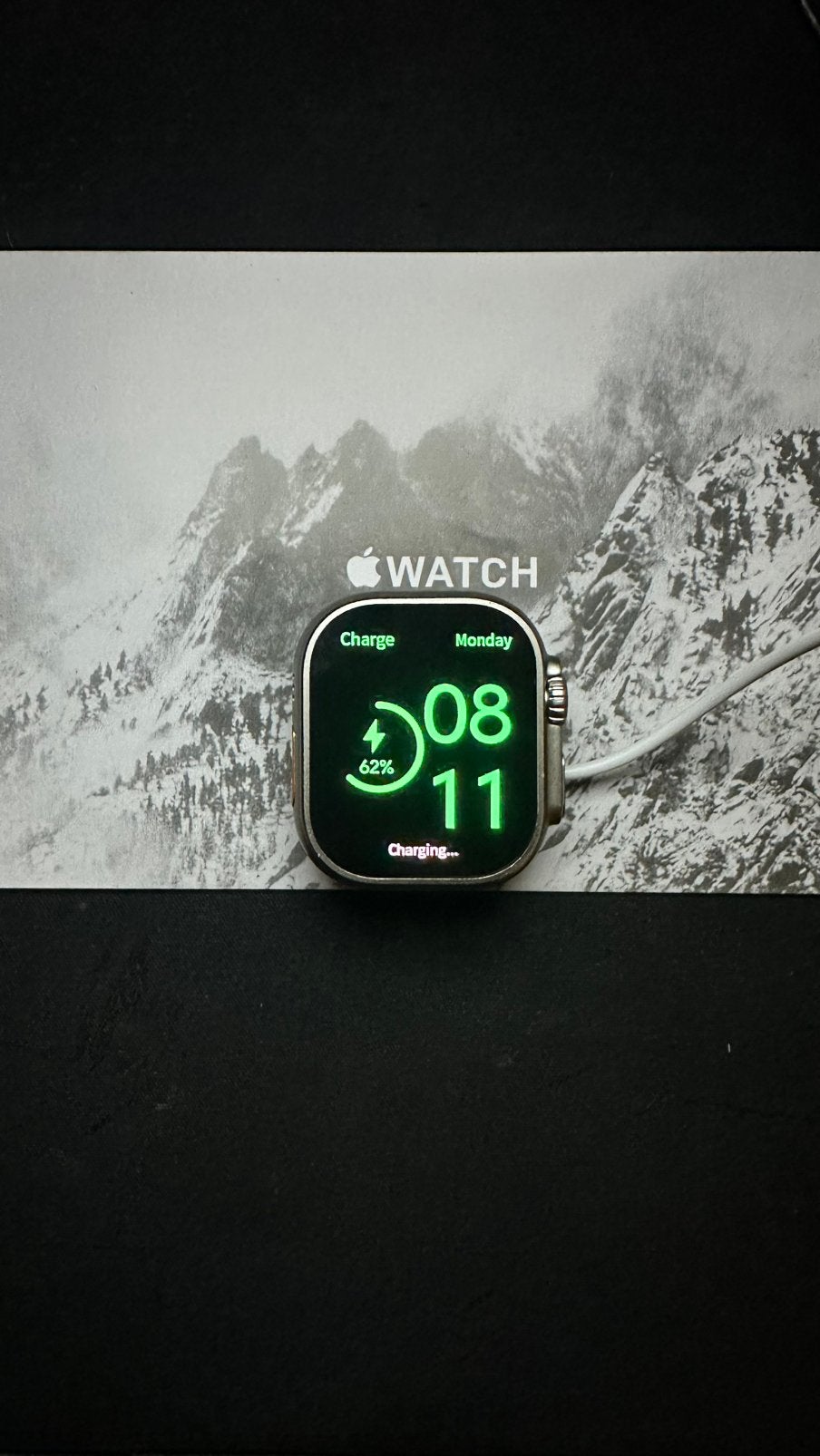 Apple watch Ultra 2 49MM, Zwart, IOS, Ophalen of Verzenden, Zo goed als nieuw