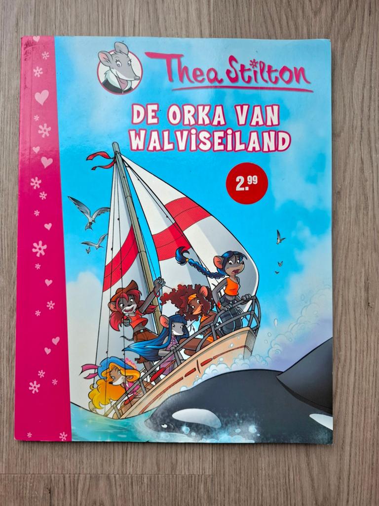 Thea Stilton: De Orka van Walviseiland, Boeken, Ophalen of Verzenden, Gelezen, Thea Stilton, Fictie algemeen