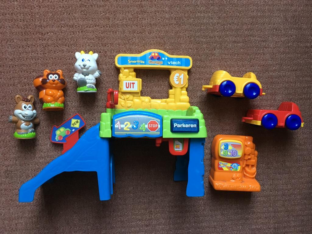 VTech Smartville garage compleet, Kinderen en Baby's, Speelgoed | Vtech, Ophalen of Verzenden, Gebruikt