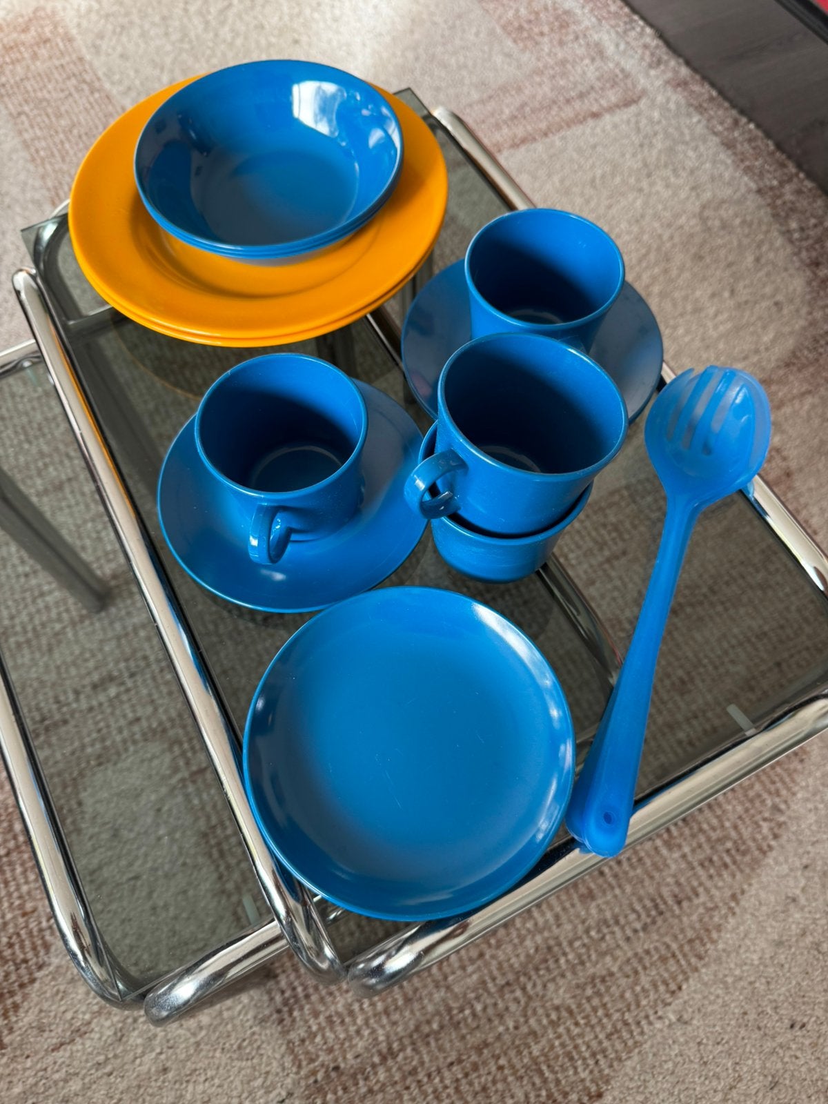 Camping servies, Kunststof, Gebruikt, Mepal, Vintage