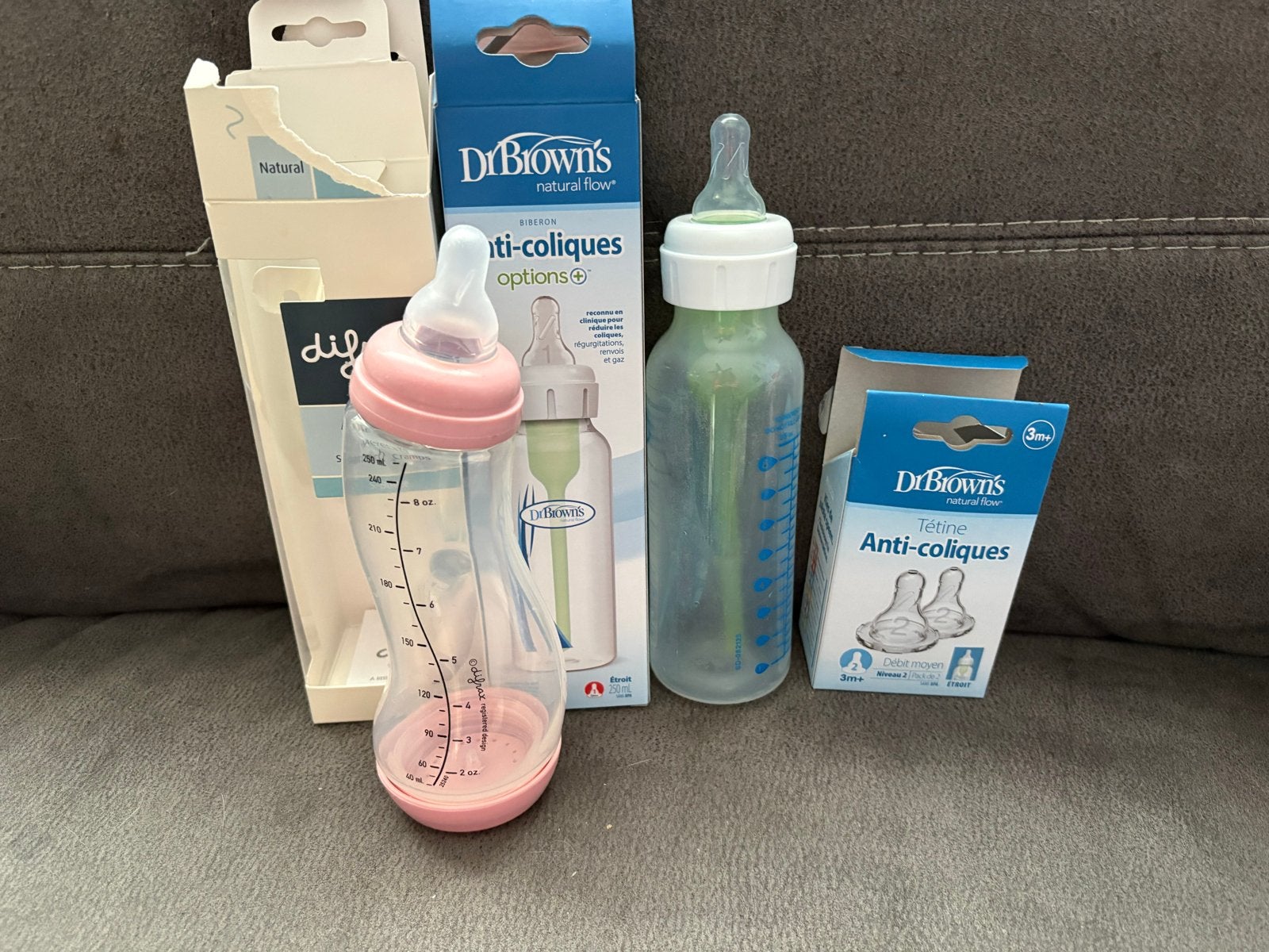 Dr. Brown's & difrax Babyfles, Ophalen, Gebruikt, Overige typen