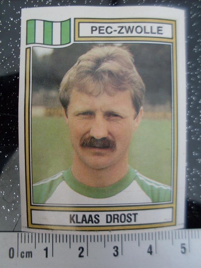 panini sticker voetbal 83 pec zwolle Klaas Drost nr 207, Verzenden, Zo goed als nieuw, Overige binnenlandse clubs, Poster, Plaatje of Sticker