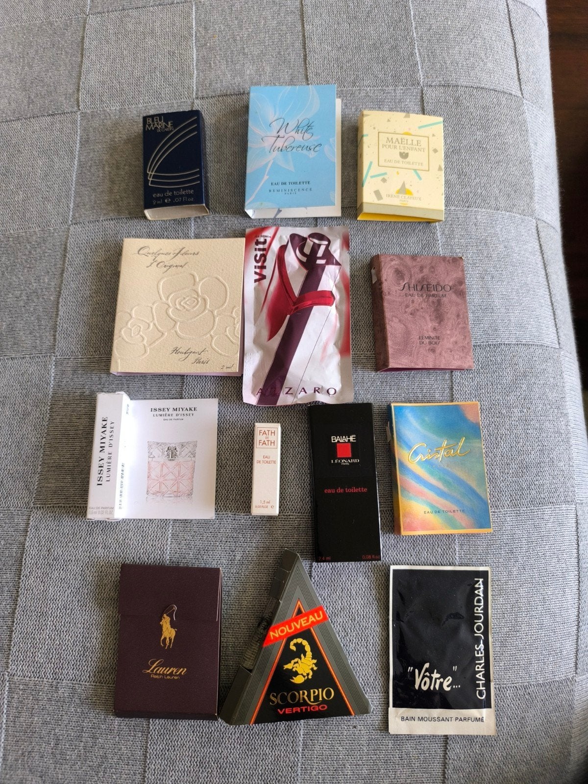 Partij van 12 Vintage Parfum Samples, Verzenden, Zo goed als nieuw