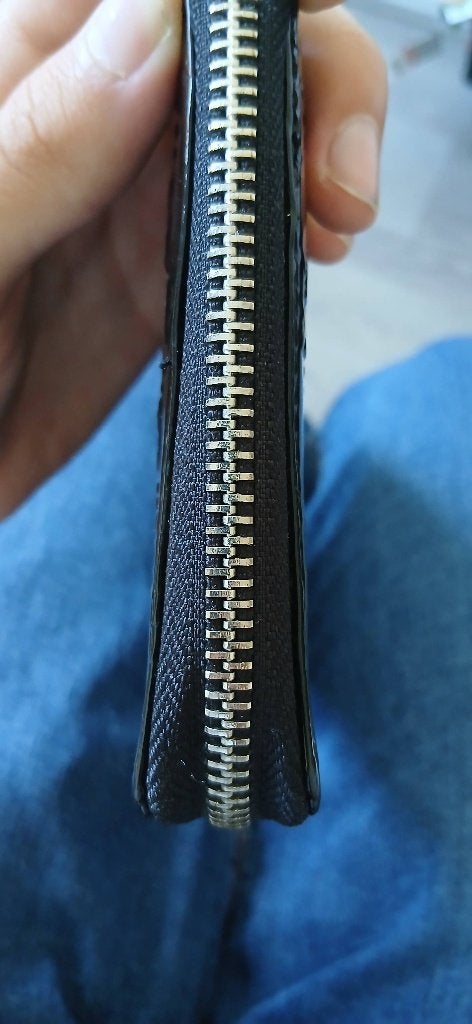Gucci portemonnee/clutch met rits, zwart, Zwart, Zo goed als nieuw, Leer, Ophalen