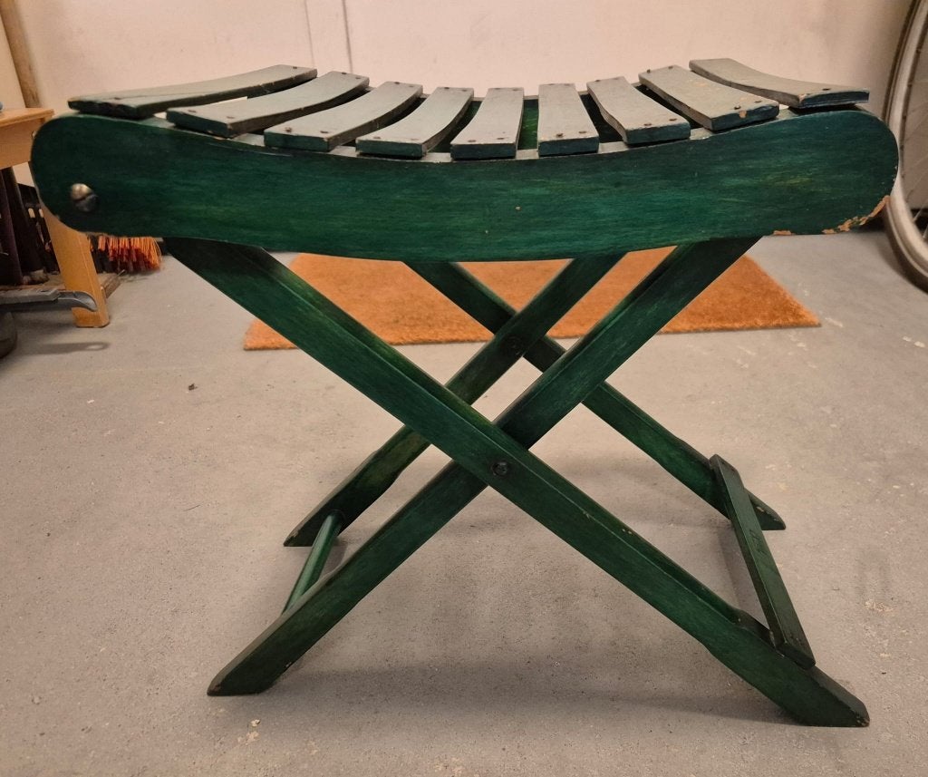 Torck opklap kruk groen, Ophalen