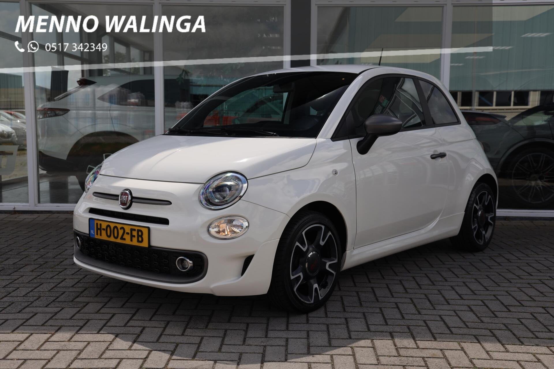 Fiat 500 0.9 TwinAir Turbo Sport|Cruise control|Navi|Parkeer, Euro 6, Wit, Origineel Nederlands, Bedrijf