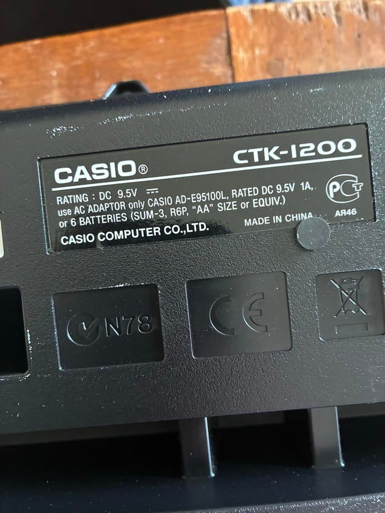 Casio CTK-1200 elektronisch toetsenbord, Ophalen of Verzenden, Gebruikt, 49 toetsen, Casio