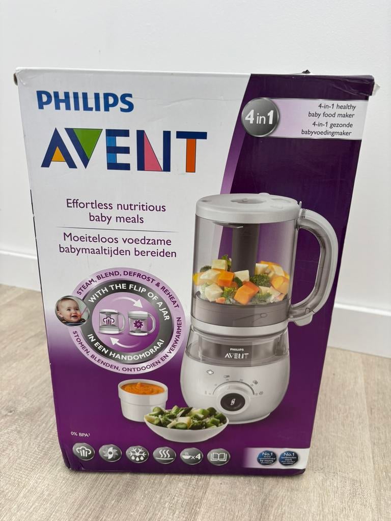 Philips Avent 4 in 1 babyvoeding maker, Witgoed en Apparatuur, Keukenmixers, Zo goed als nieuw, Minder dan 1 liter, 3 snelheden of meer