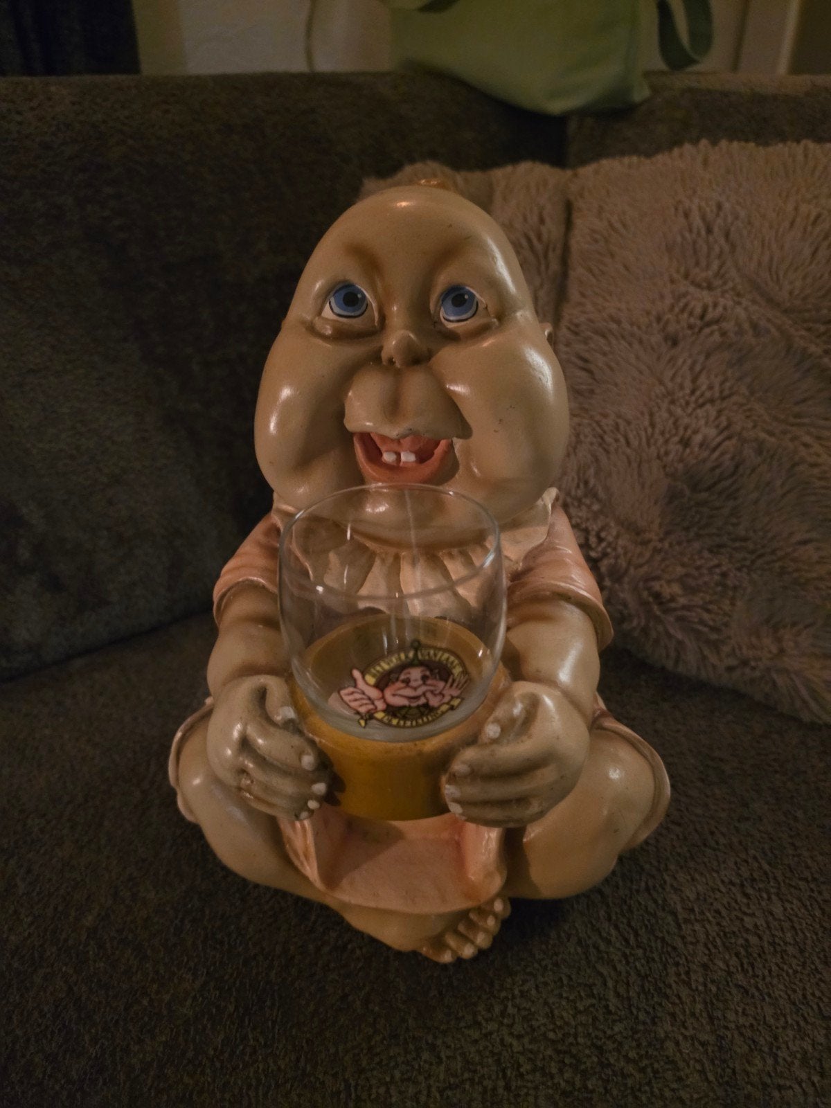 baby laaf met glas efteling, Verzamelen, Ophalen of Verzenden, Zo goed als nieuw, Beeldje of Poppetje