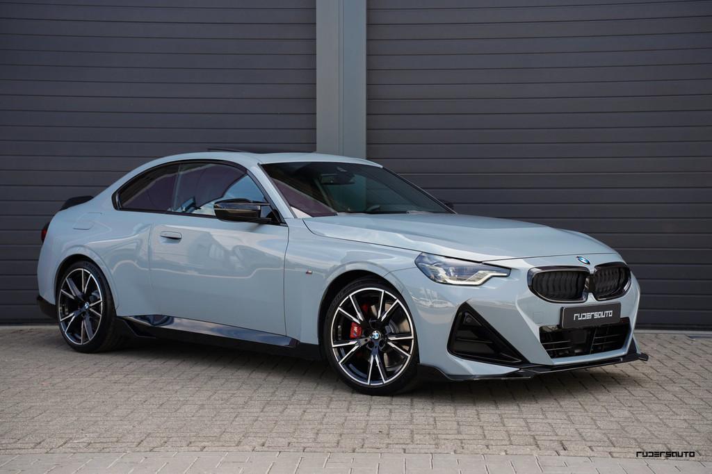 BMW 2-serie Coupé M240i xDrive | Schuifdak | M-sportstoelen, Auto's, Automaat, Lichtsensor, Gebruikt, 4 stoelen