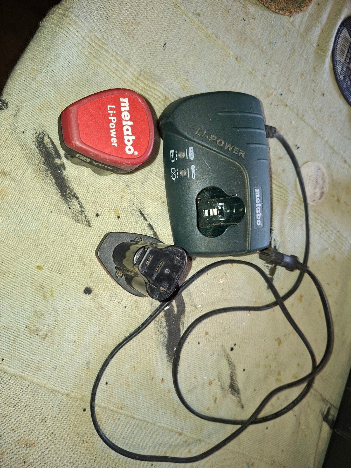 Metabo Li-Power Accu en Lader Set - 10.8V 1.5Ah, Ophalen of Verzenden, Gebruikt