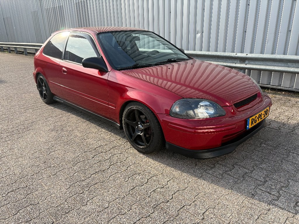 Honda Civic 1.4 I S 1997 Rood, Auto's, Stof, 31 €/maand, 4 cilinders, 1396 cc