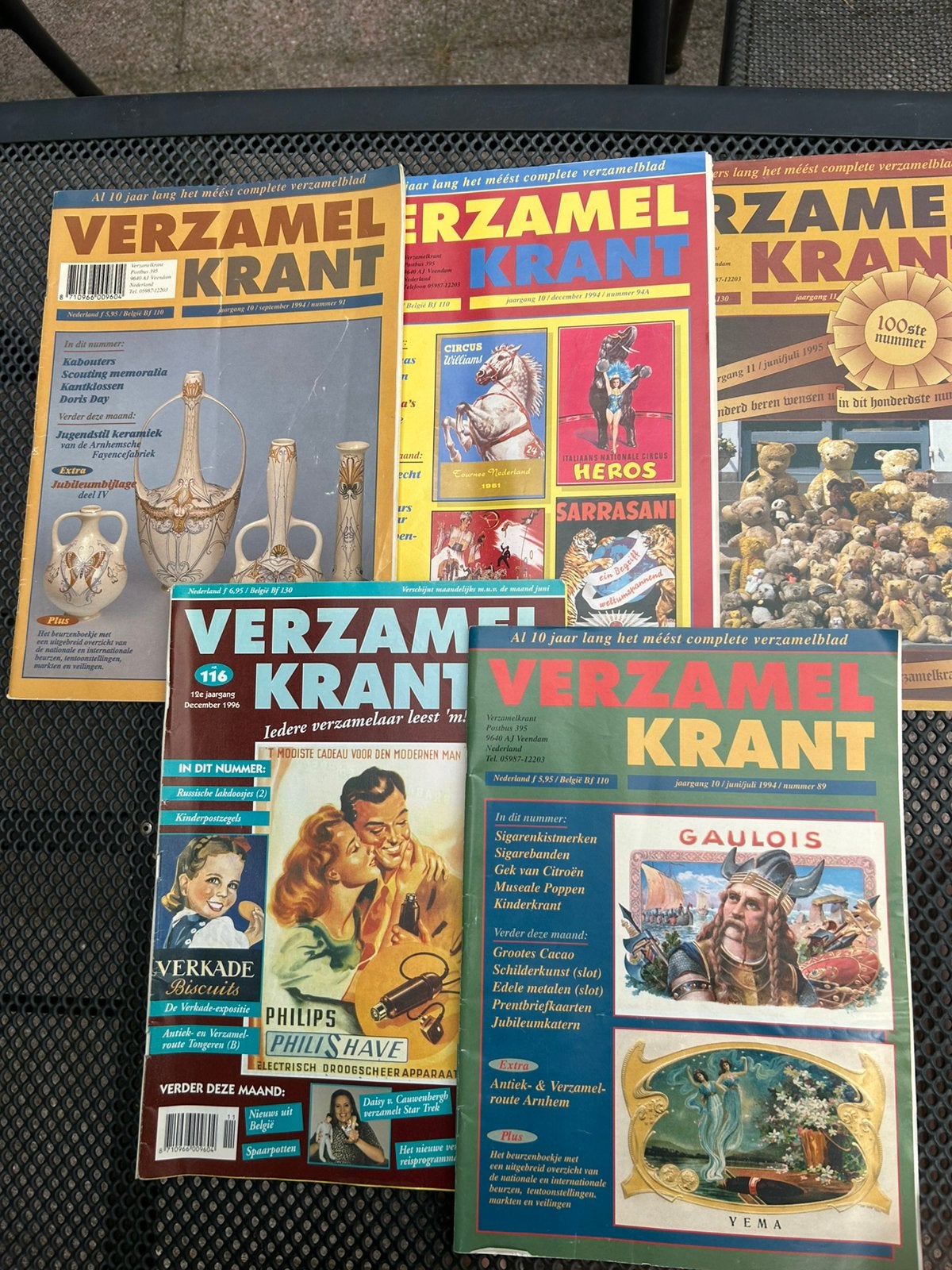 Vintage: een vijftal ‘verzamel krant’, Gelezen, Ophalen of Verzenden, Overige onderwerpen, Geschikt voor kinderen