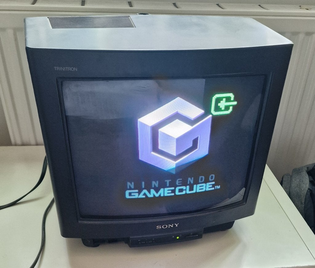 Sony Trinitron KV-M1421D | 14 inch CRT | incl handl + remote, Ophalen, Gebruikt, Minder dan 40 cm, Sony