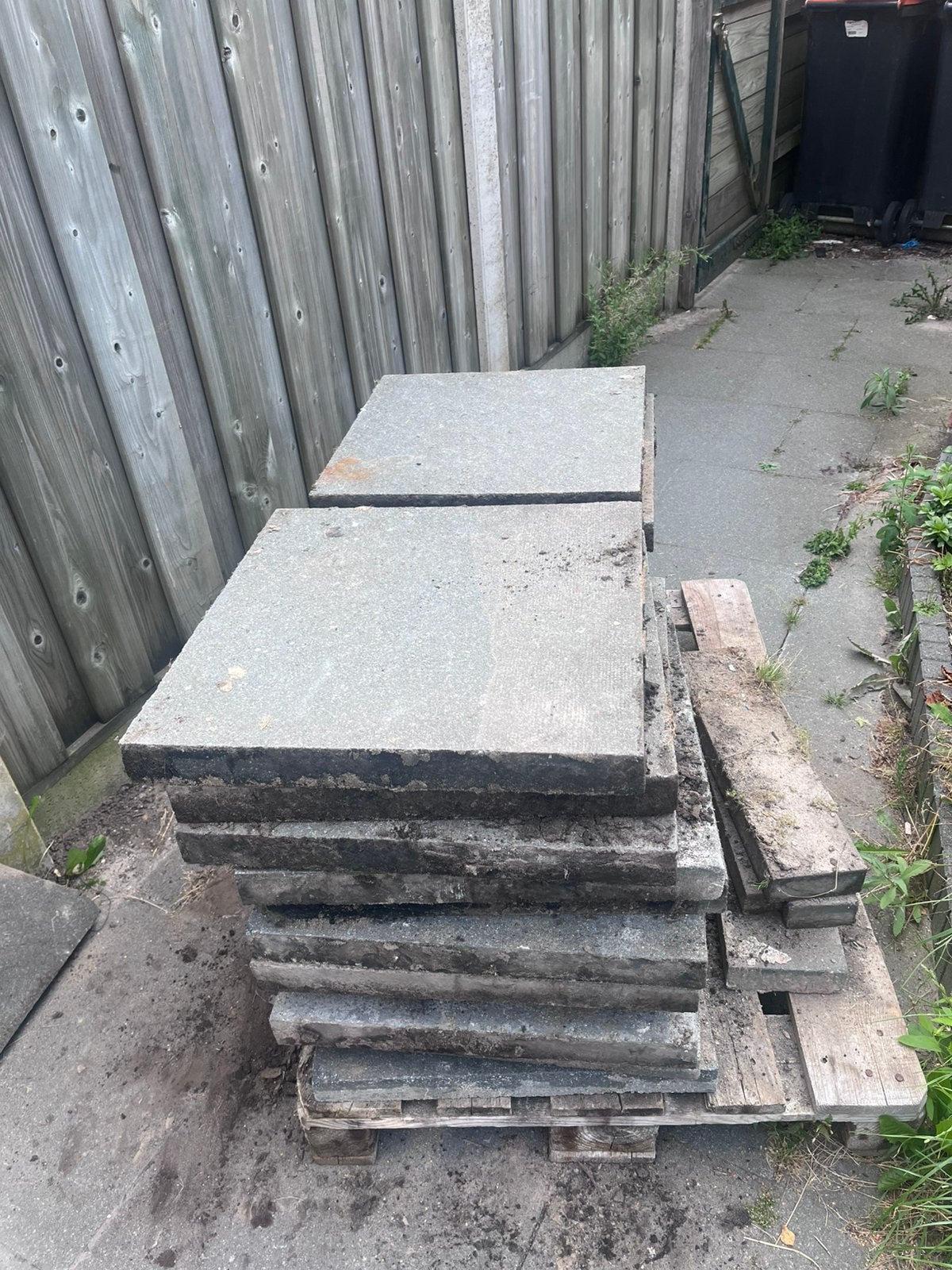 Tuintegels gratis, Ophalen, Zo goed als nieuw, Beton, Klinkers