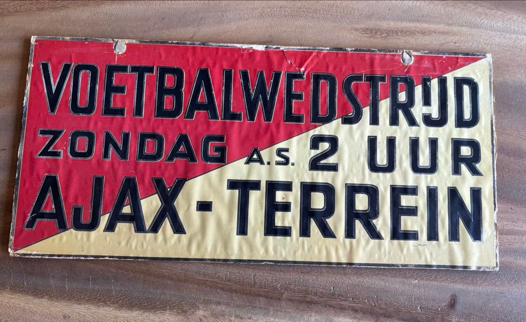 Uniek Ajax Voetbalwedstrijd Trambord - Tram 9 Historie, Verzamelen, Ophalen, Gebruikt, Ajax, Overige typen