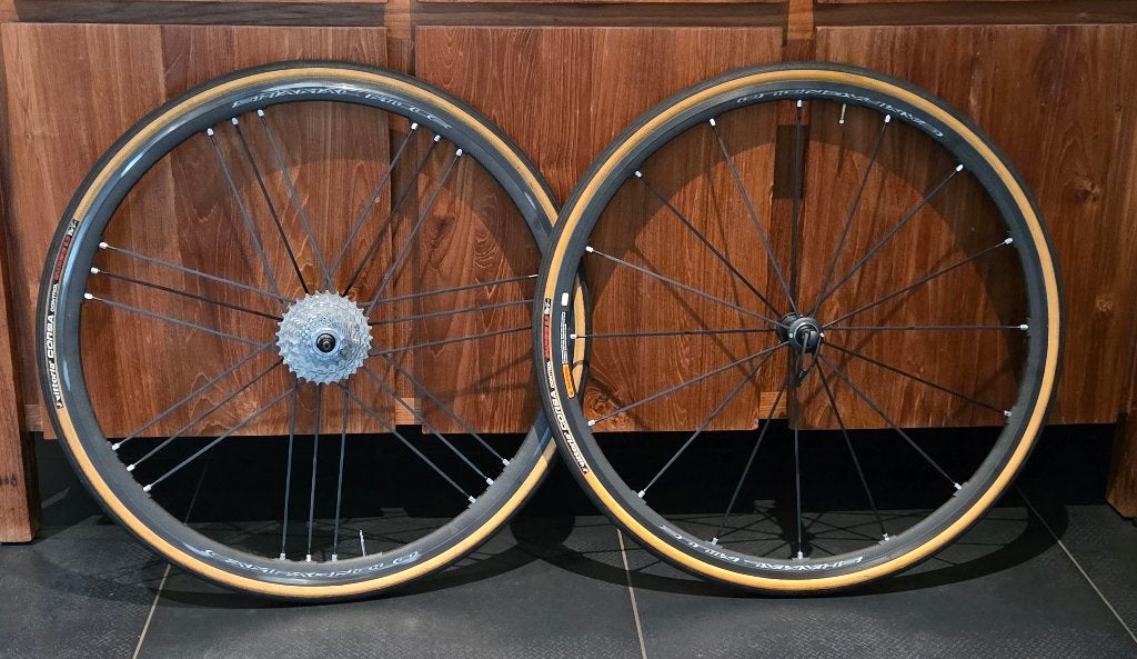 Campagnolo Shamal Mille 28" wheelset incl. Cassette & Tires, Ophalen of Verzenden, Gebruikt, Overige typen