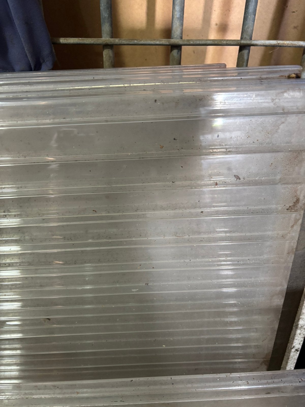 Partij polycarbonaat platen 285 cm, Doe-het-zelf en Verbouw, Glas en Ramen, Ophalen, Zo goed als nieuw, 160 cm of meer