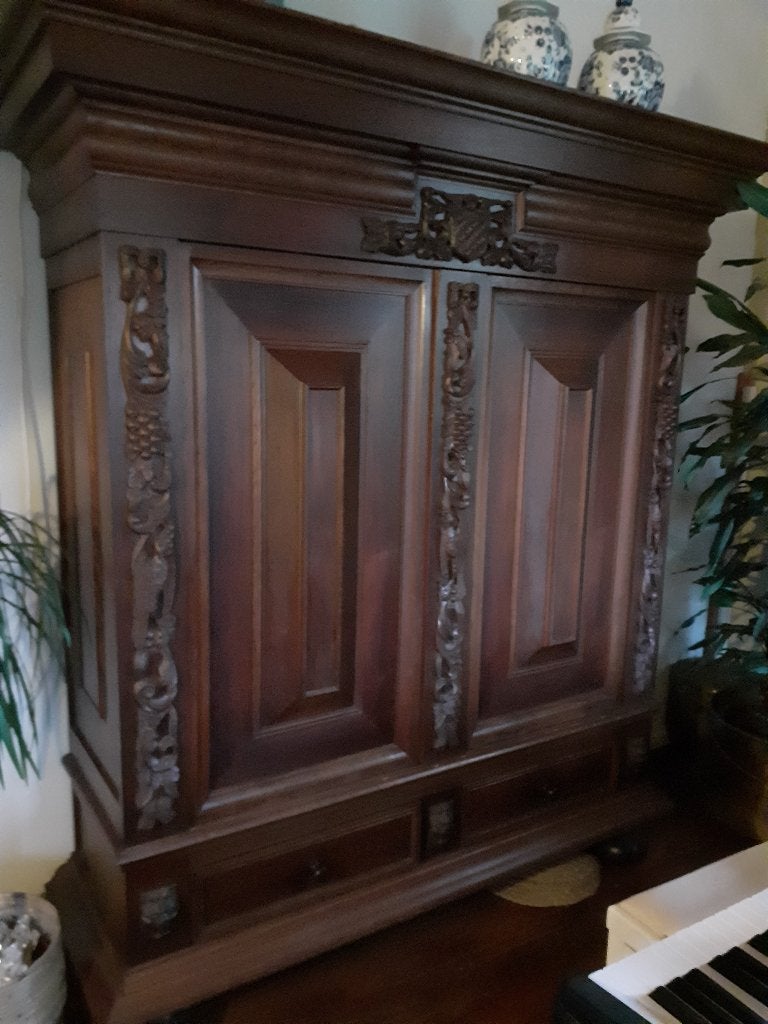 kast, Huis en Inrichting, Ophalen, Gebruikt, 100 tot 150 cm, Eikenhout