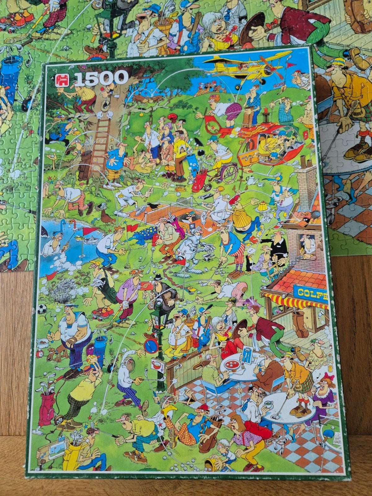 Jan van Haasteren puzzel 1500 stukjes Golf compleet, Hobby en Vrije tijd, Denksport en Puzzels, Ophalen, 500 t/m 1500 stukjes