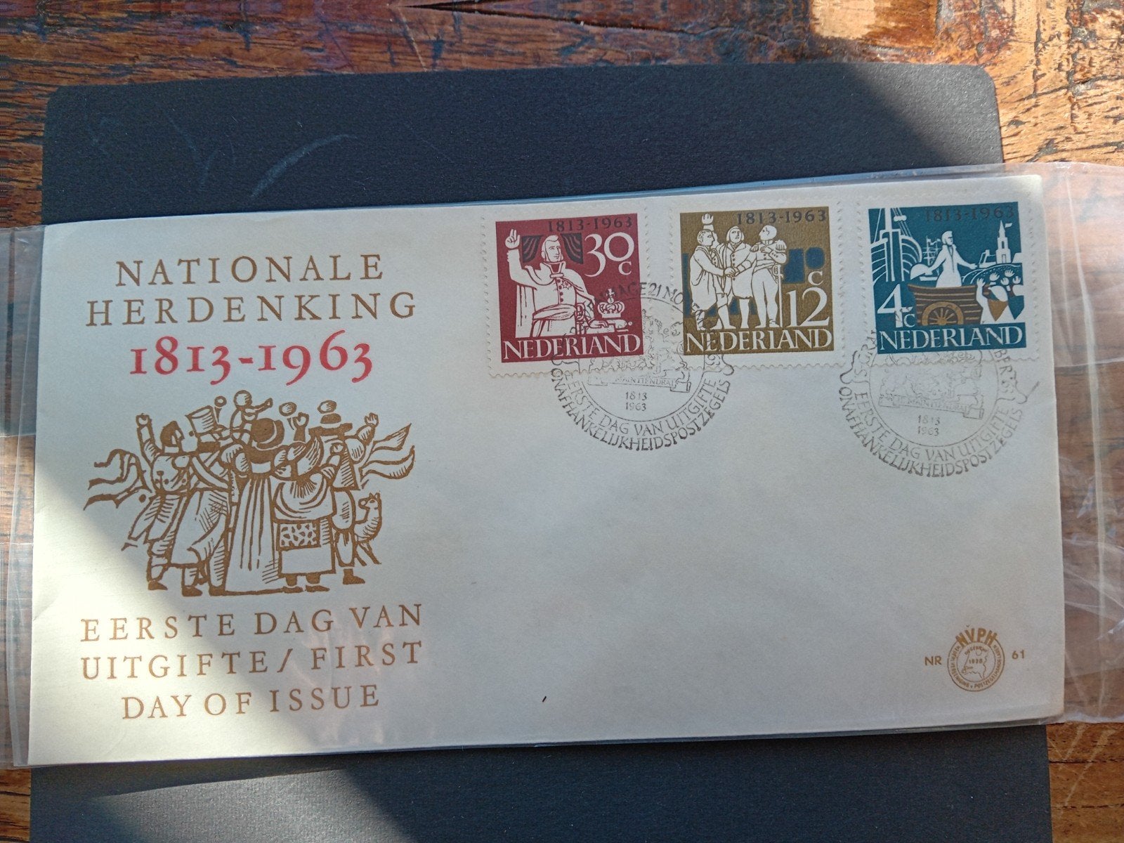 Nationale Herdenking 1813-1963 Eerste Dag van Uitgifte, Ophalen of Verzenden