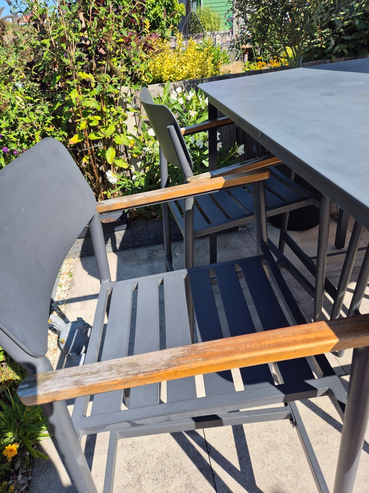Hoge bartafel (100x150x80 met 4 stoelen, Ophalen, Gebruikt, Rechthoekig, Rvs